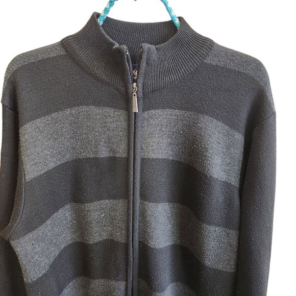 Cambridge Classics L Full Zip Sweater Jacket-Mock Neck-Dark Academia-Grandpacore - Picture 4 of 7